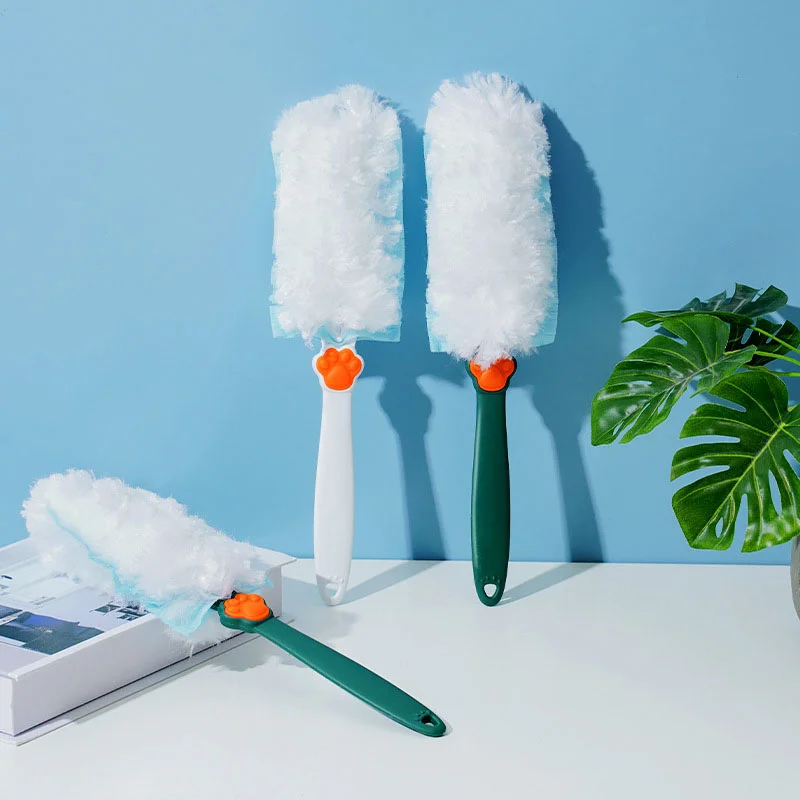 

Household Electrostatic Dusting Duster Household Cleaning Dust-Sweeping Fiber Brush Head Dust-Proof Adsorption
