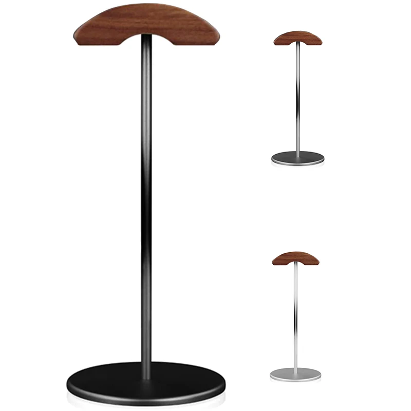 

Подставка для наушников, подставка для гарнитуры из орехового дерева и алюминия, игровой держатель для гарнитуры из Натурального ореха с тв...