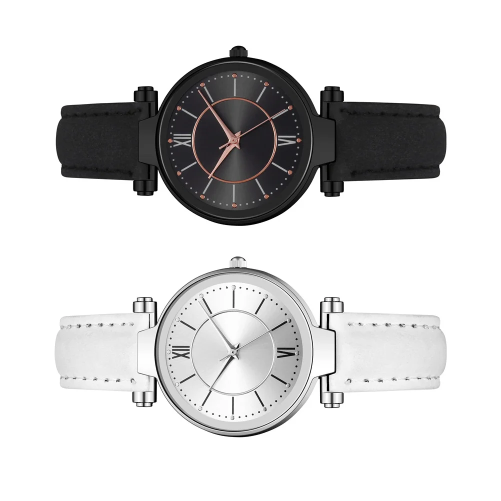 

2Pcs Lady Watch Simple Casual Watch Watch Decor Watch Casual Watch