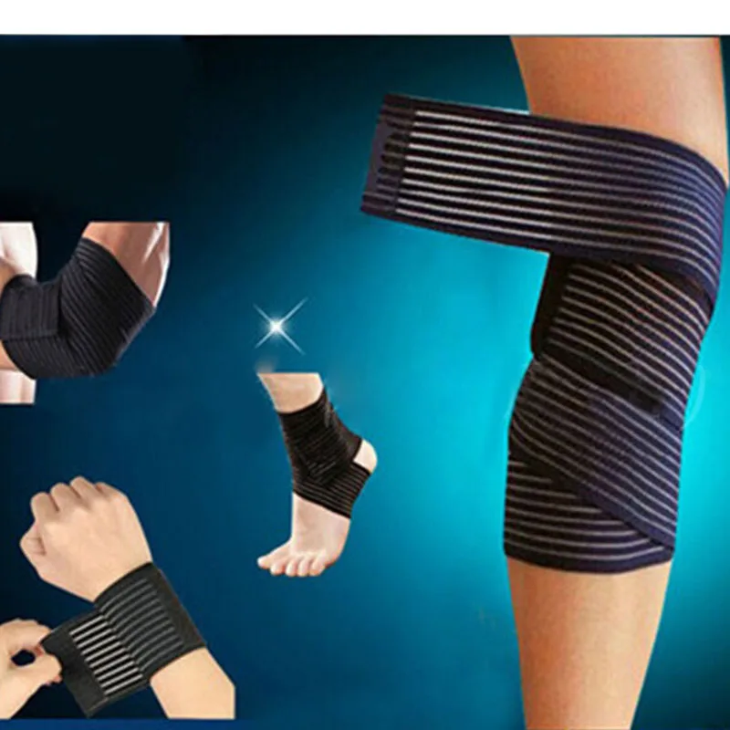 

1Pcs Cotton Elastic Bandage For Wrist Calf Elbow Leg Ankle Protector Compression Knee Support Band Sport Tape Fitness Safety
