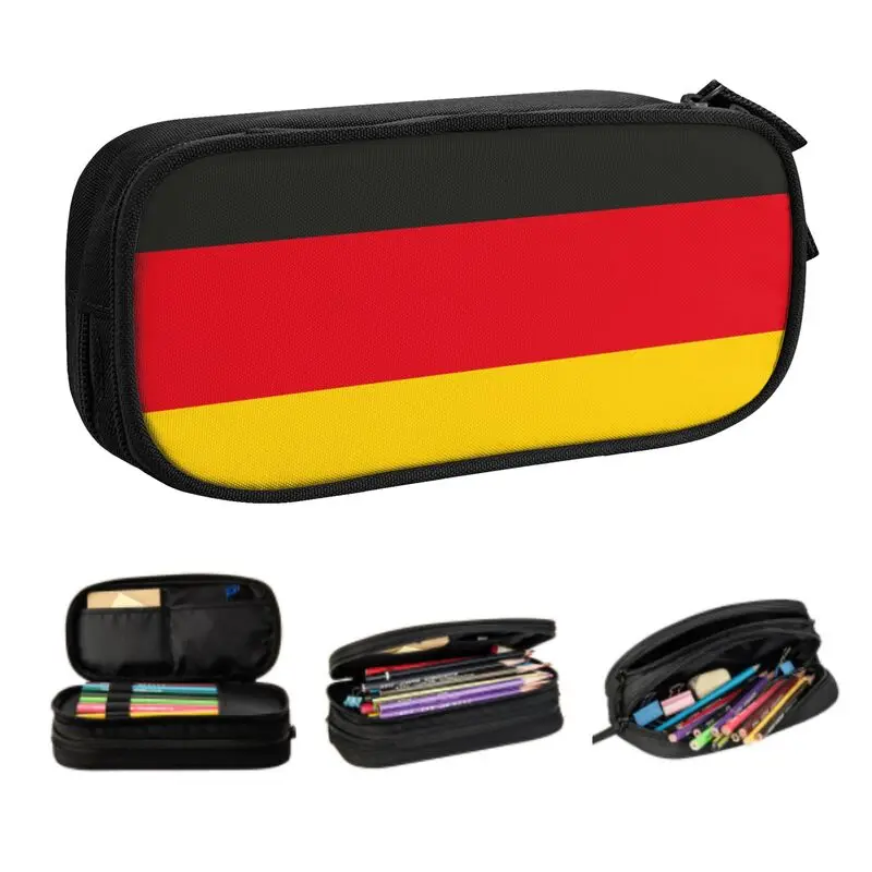 Case For Girls Boys Large Capacity German Patriotic Pen Bag Box Stationery