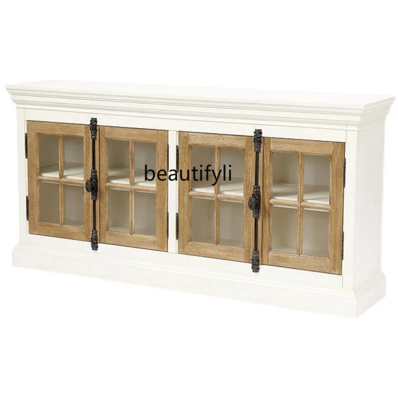 Простой входной шкаф в американском стиле входная перегородка из цельного