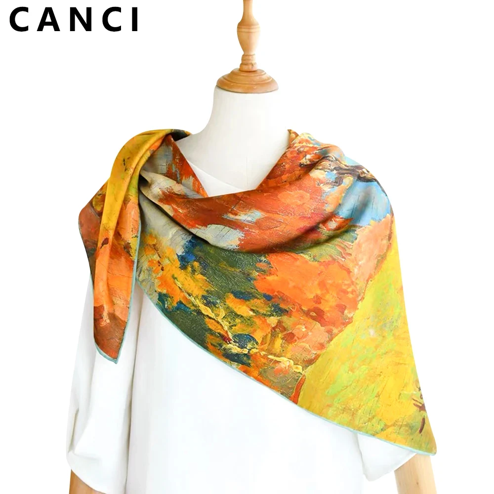 100% чистый шелк тутового шелкопряда женский квадратный шарф шейный платок