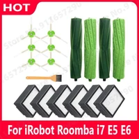 accessories hepa filter side brush brush roll for irobot roomba i7 e5 e6 i series robot vacuum cleaner replacement spare parts