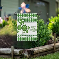st patricks day burlap garden flag double sidedhouse yard flagsholiday seasonal outdoor decorative flag banner for outside hou