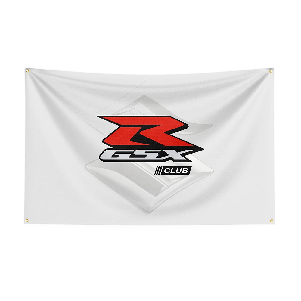 

3x5 Gsx флаг полиэстер, печатный гоночный мотоцикл, баннер для декора 1