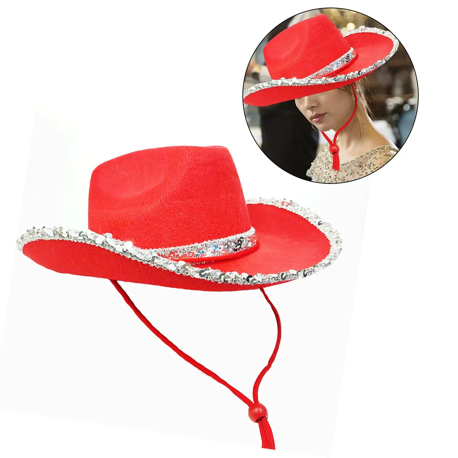 

Ковбойская шляпа в западном стиле унисекс, Повседневная шапка Cowgirl для свадьбы, праздника, музыки, концертов
