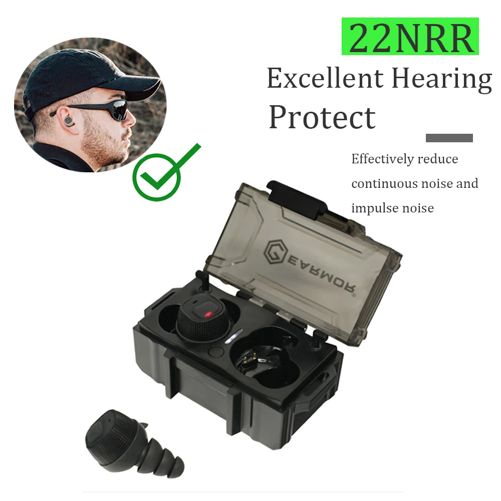 

Earmor M20 MOD3 tactical headset electronic anti-noise earplugs noise-cancelling for shooting hearing protection