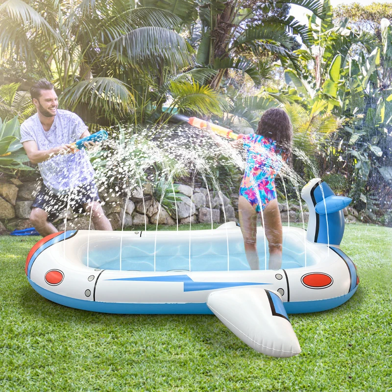 

Splash Sprinkler Pool Outdoor Water Play Toys for Backyard Garden Lawn Kids Splash Pad Ball Pit Pool Birthday Gift for Toddlers