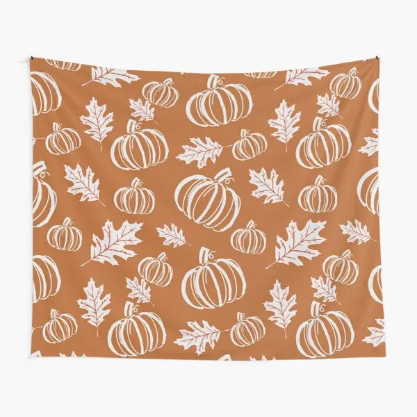 

Autumn Leaves Pumpkins Please Tapestry Home Art Decoration Room Yoga Travel Mat Towel Wall Blanket Bedroom Living Bedspread