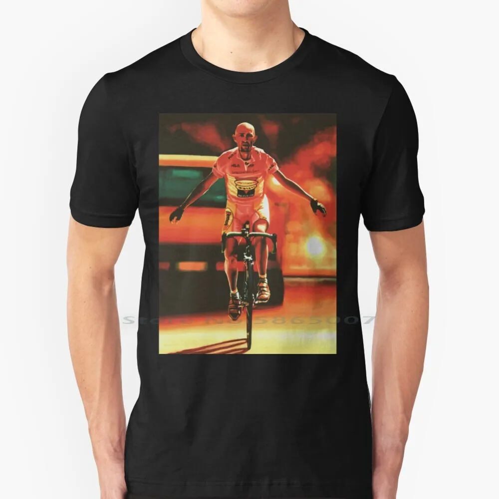 

Футболка с рисунком Марко пантани, 100% хлопок, Марко пантани, итальянские дорожные гонки, велосипедист, Пиратская Бандана Paul Meijering