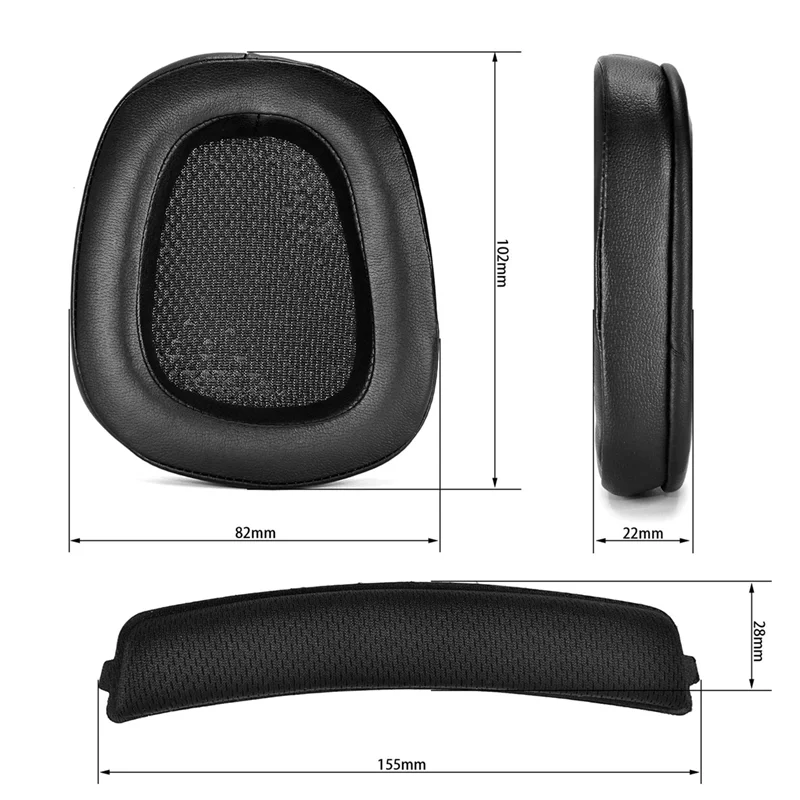 1 пара поролоновых амбушюров кожаные амбушюры для наушников G933 G935 G633 / G 933 935 633