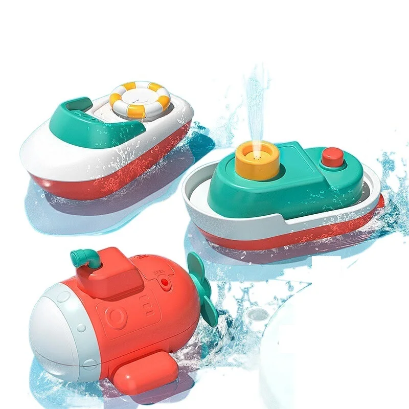 

2022 2022 New Children Electric Projection Submarine Bath Toy Cross-border Water Jet Cruise Ship Electric Boat Water Toy Gift