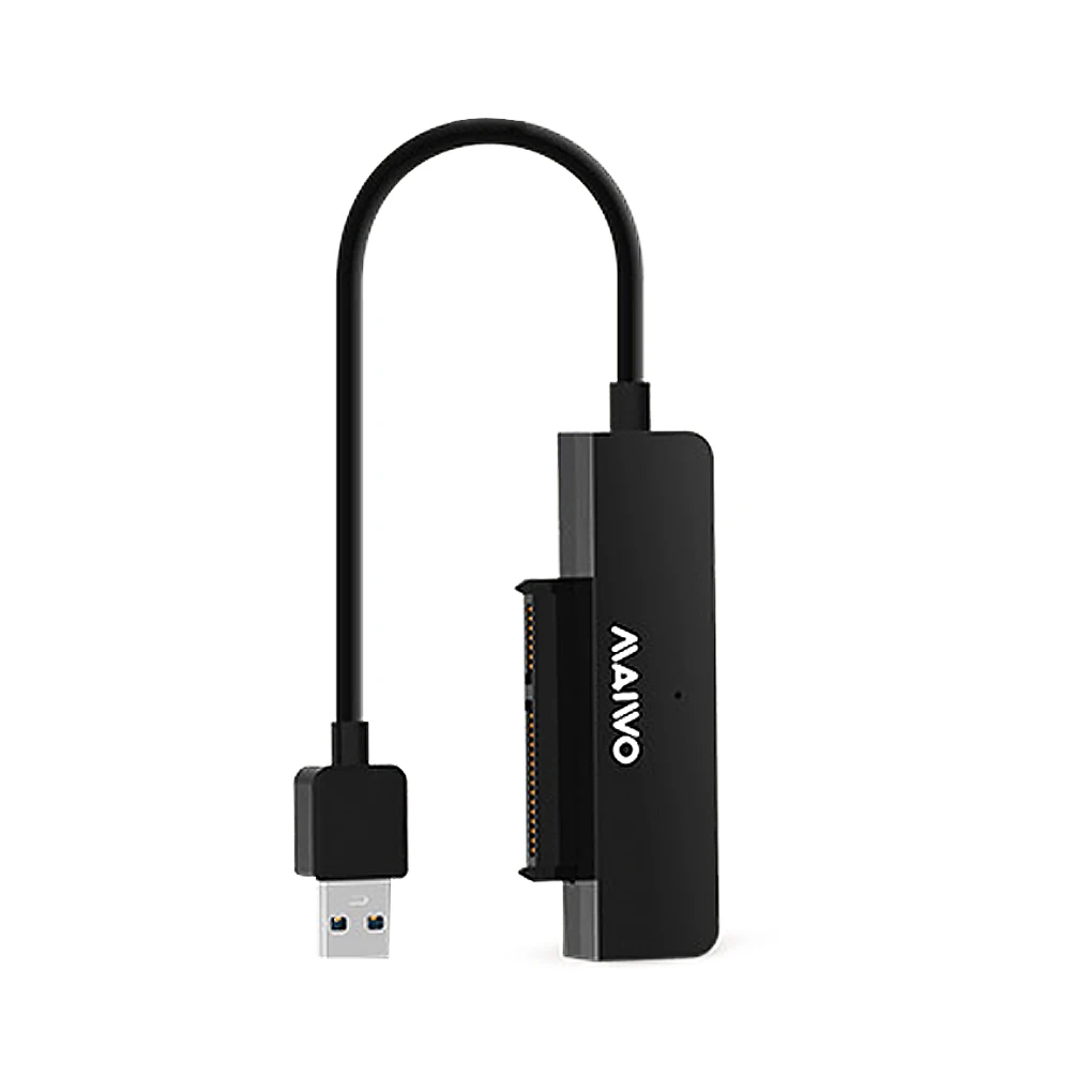 

1/2/3 Maiwo HDD Solid State Drive Adapter Cable Office USB to SATA Harddrive Converter Driver-free Laptop Supplies Black