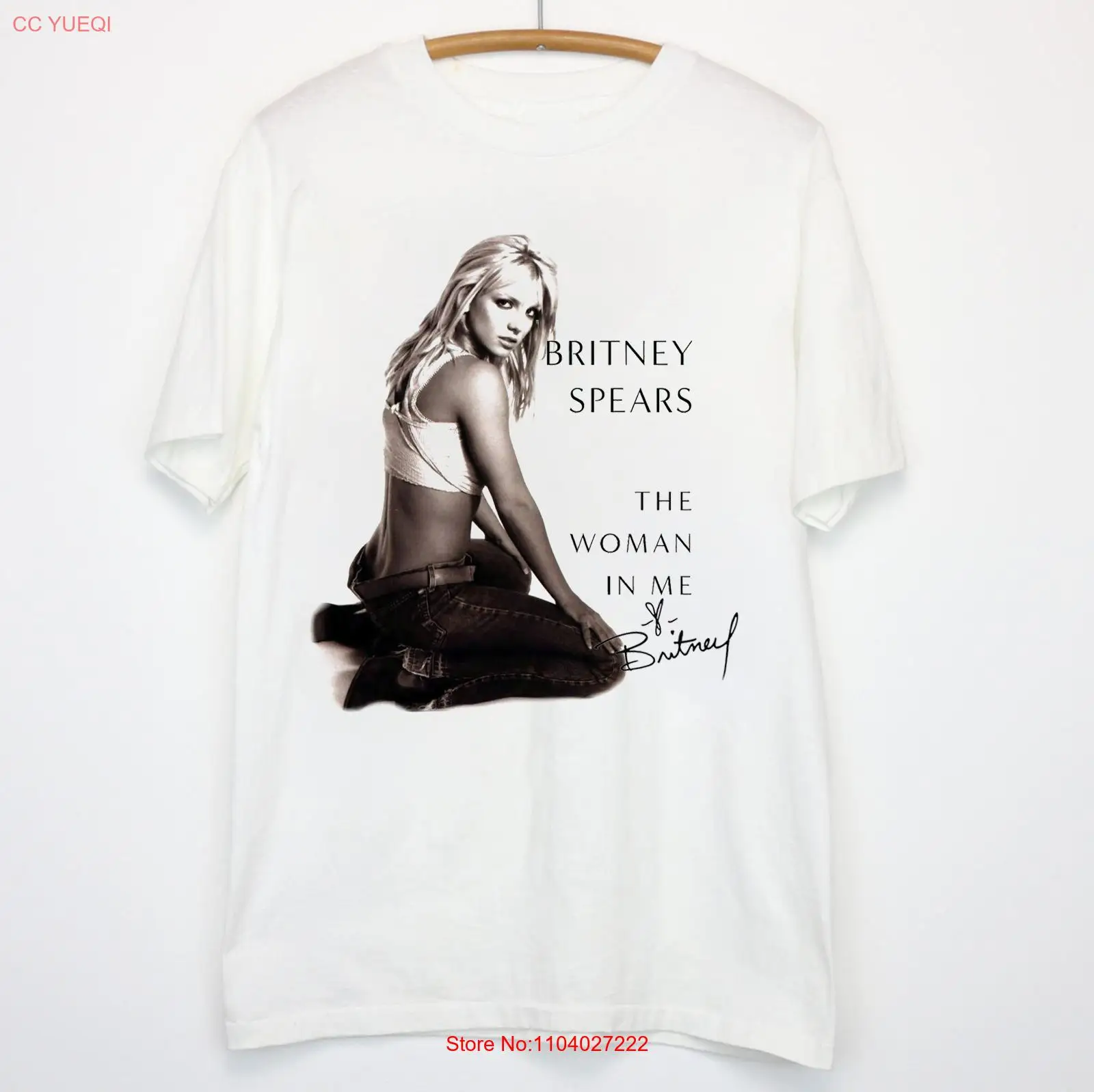 Rere Britney Spears The Woman In Me подарок для веера цвет белый унисекс футболка