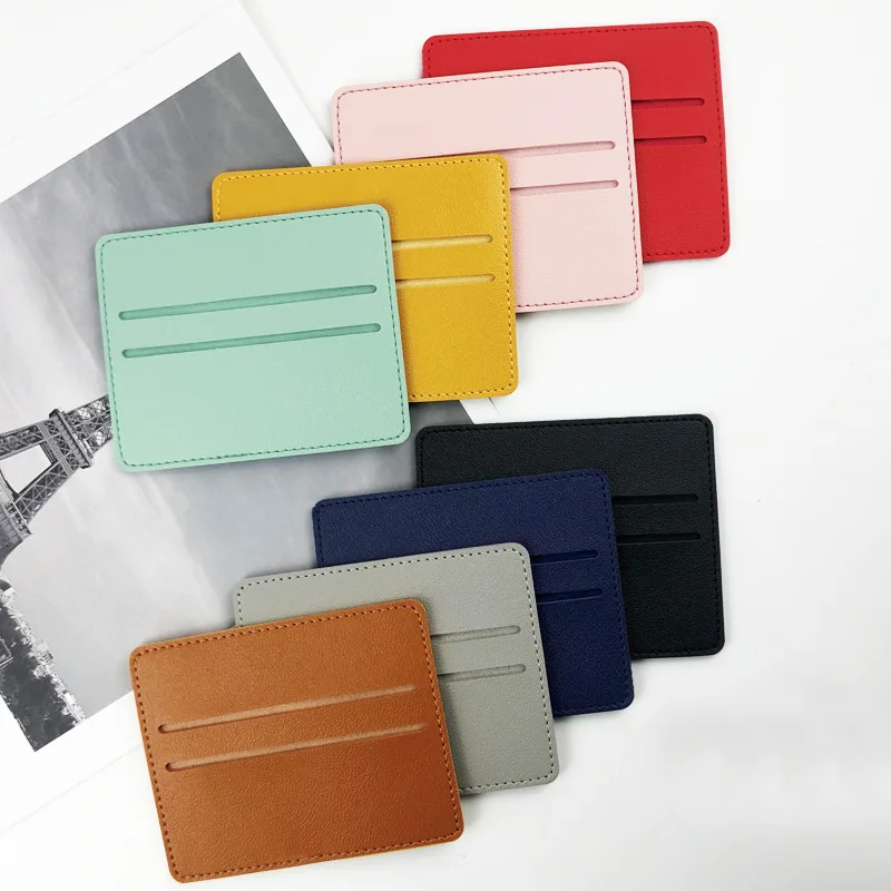 Фото 1 PCS Men's PU leather card holder new simple bus storage bag men and women ultra-thin student meal Багаж и сумки 1 PCS Men's PU leather card holder new simple bus storage bag men and women ultra-thin student meal Багаж и сумки