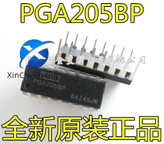 2pcs original new PGA205BP PGA205 programmable gain instrument amplifier dip16