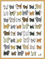 cross stitch kits cross stitch kit embroidery threads for embroidery set christmas magazine 47 cartoon cats 47 60 embroidery