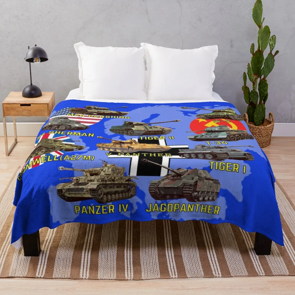 

Лучшее двухстороннее покрывало WW2 Tank M4 Sherman Panzer IV Tiger II