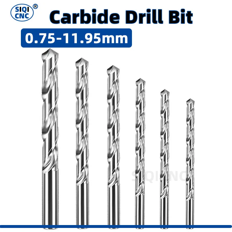 Твердосплавное сверло SIQI 0 75 мм-11 95 мм мини-биты инструмент для обработки
