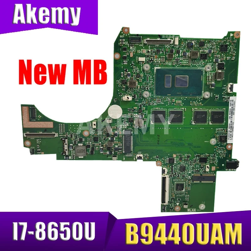 

Материнская плата Akemy B9440UAM MB._ 16G/I7-8650U Материнская плата ASUS B9440UAV B9440UA B9440U для ноутбука, материнская плата 90NX0150-R00080