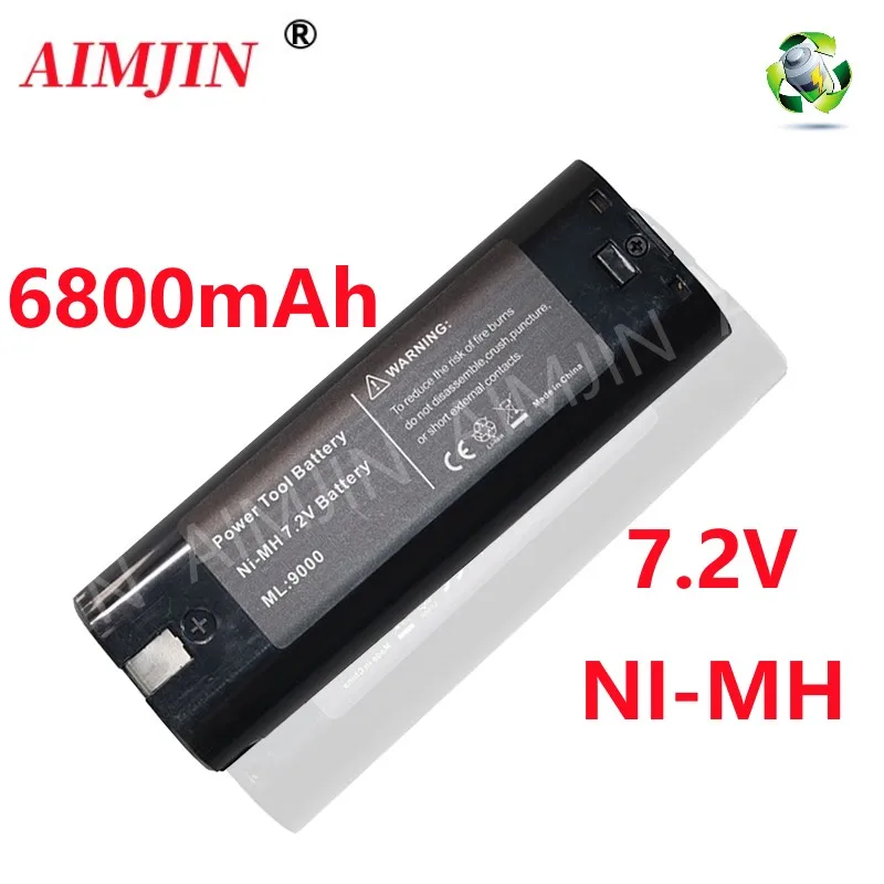 

7.2V 6800mAh Ni-MH Replacement Battery For Makita 7000 7002 7033 191679-9 192695-4 632002-4 632003-2 L50 192532-2
