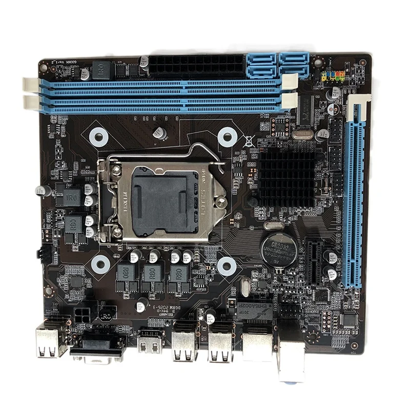 Компьютерная материнская плата HM55 I3 I5 LGA 1156 Настольная компьютерная игровая |