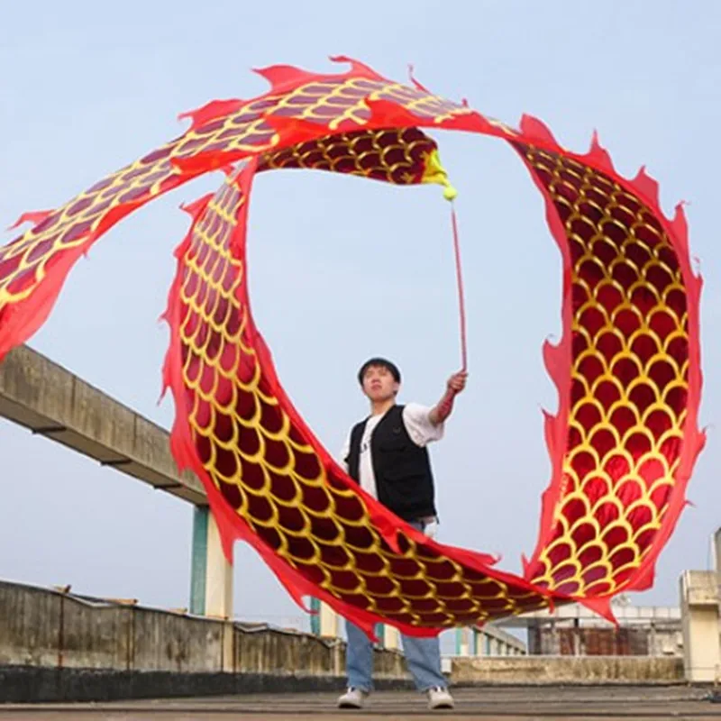 Квадратная сценическая выступление фитнес лента дракона танец Традиционная