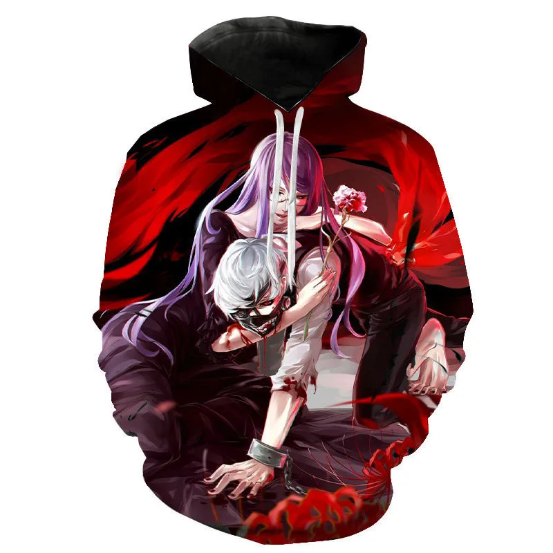 

2020 Cool Style Anime Tokyo Ghoul Hoodies Men Women Children Sweatshirts Boy Girl Kids 3D Hoodie Fashion Casual Cool Pullover