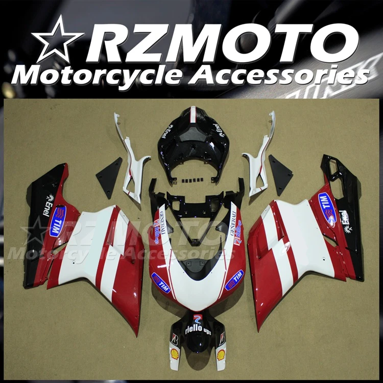 

New ABS Motorcycle Fairings Kits Fit For Ducati 848 1098 1198 2007 2008 2009 2010 2011 2012 07 08 09 10 11 12 Red White