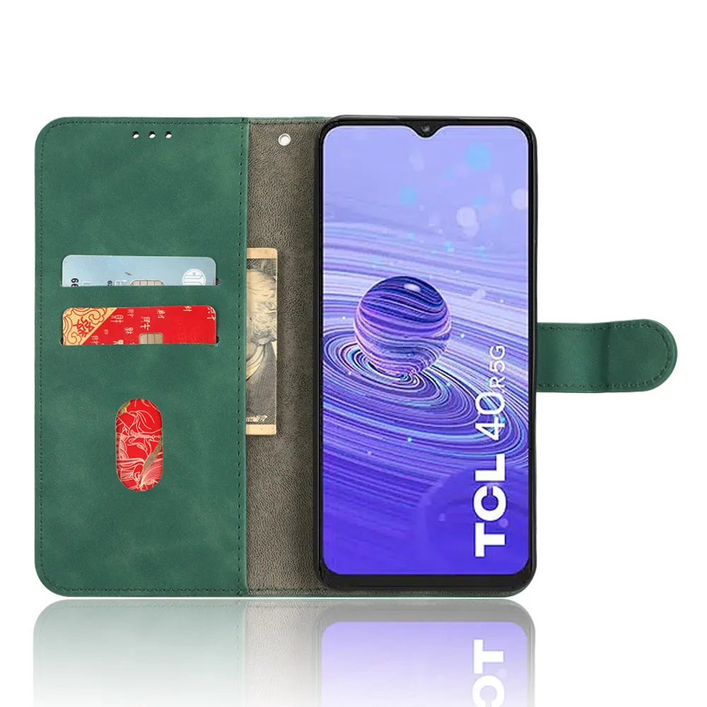 Новый стильный кожаный флип-чехол для TCL 40R чехол T771A Φ чехол-книжка магнитный