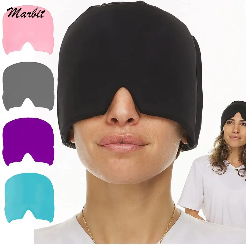 

Wearable Therapy Wrap Stress Pressure Pain Relief Massage Hot Cold Therapy Headache Migraine Relief Cap For Chemo Sinus Neck