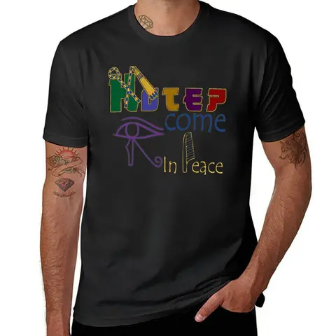 Hotep, I'm In Peace-футболка из древнего Египта, летний топ для мальчиков, белые, черные футболки для мужчин