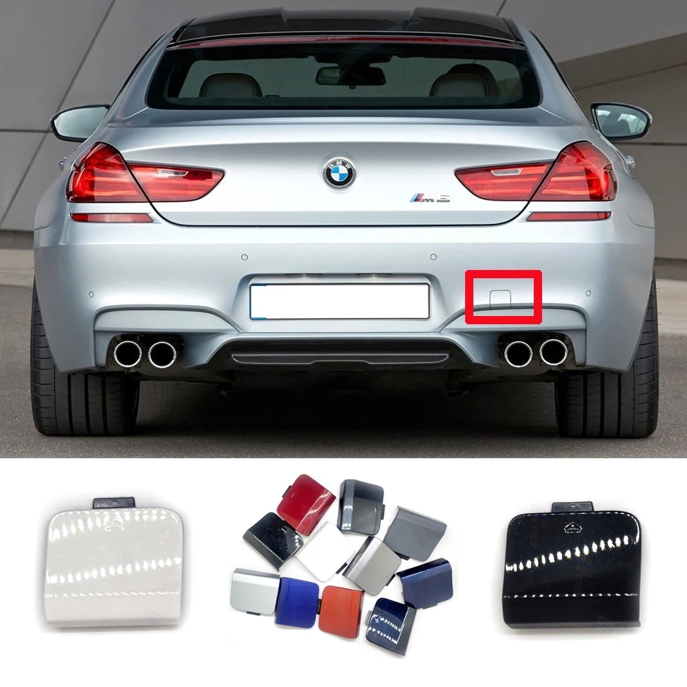 Cubierta de remolque trasero, compatible con BMW6 B, M6, M6, M-SPORT, F06, F12, F13, M6, 640dX, 640i, 640iX, 650i, 650iX, 12-18