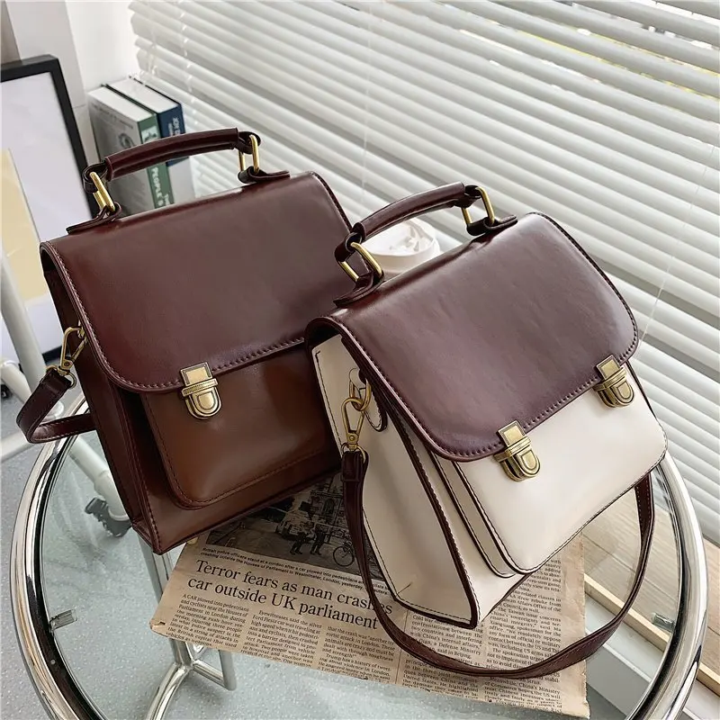 

2021 Retro Ladies Travel Backpack Brushed Leather Ladies Multifunctional Backpack High Quality Youth Briefcase Girl School Bag