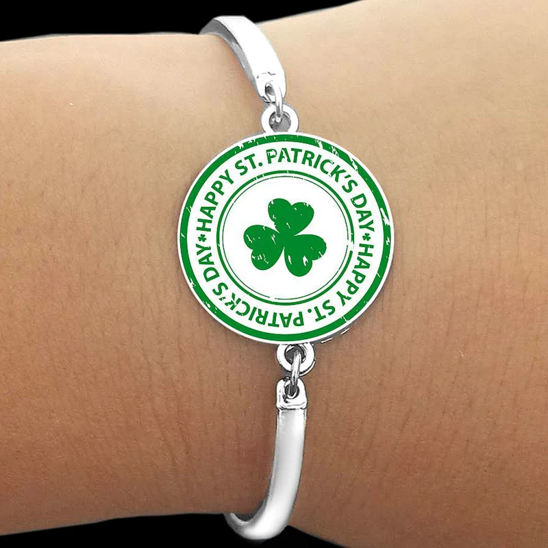 2024 браслет Lucky Clover Guardian стеклянный купол мужской и женский Irish Jewelry