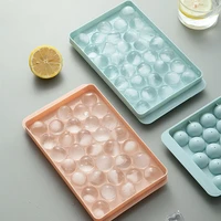 with lid tray plastic ice cube refrigerator box round mold