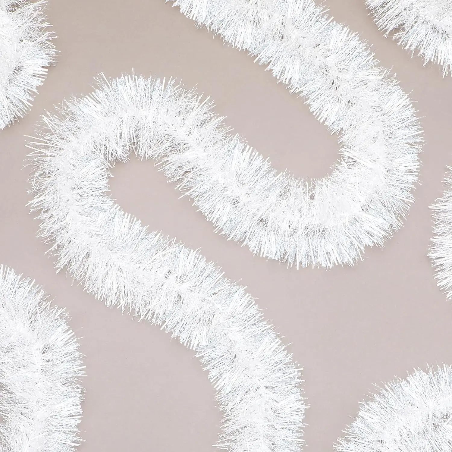 Рождественская гирлянда с мишурой блестящая металлическая мишура поворотная