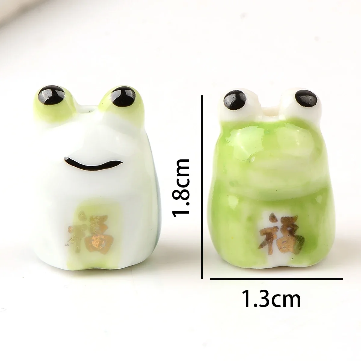 Керамические бусины лягушки 2 шт