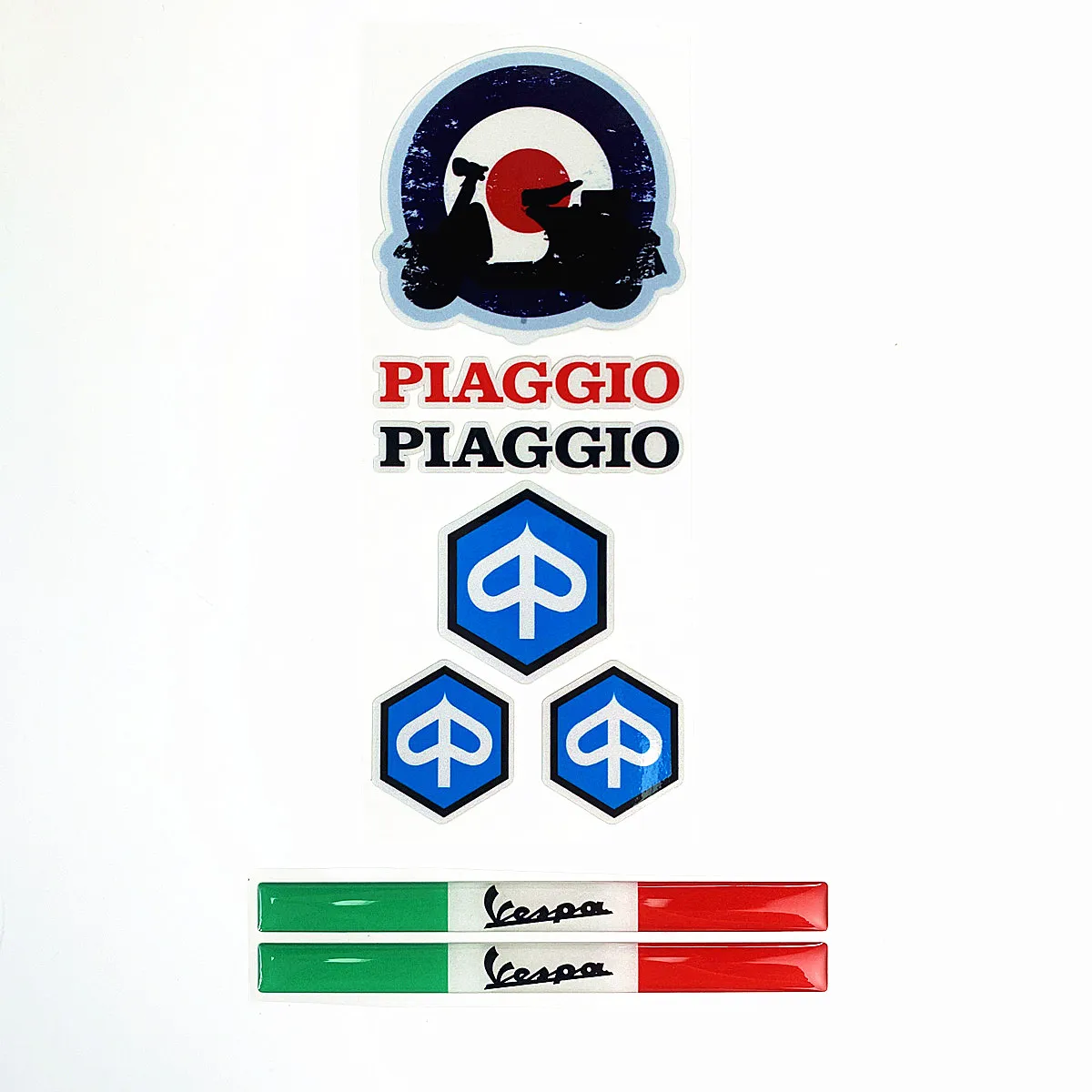 

For Vespa Reflective Decals 3D Epoxy Piaggio Stickers For PIAGGIO VESPA GTS GTV LX PRIMAVERA 125 150 200