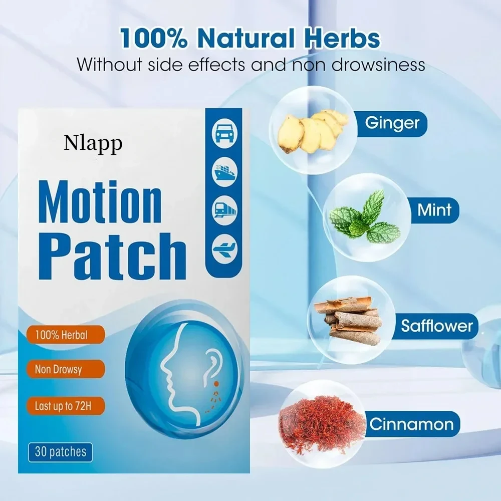 Пластырь от укачивания 30 шт. пластыри за ухом для путешествий круизным кораблем