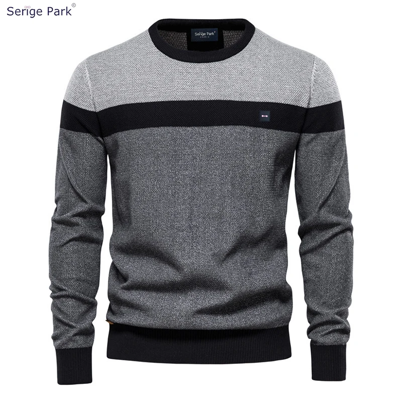 High Quality Autumn New Product Pullover Sweater Men's Bow Luxury Color Matching Long Sleeves Belong To Their Own Eden Asian