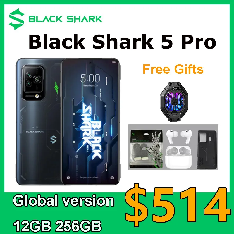 

Смартфон Black Shark 5 Pro игровой, 120 Вт, 8 ядер, NFC