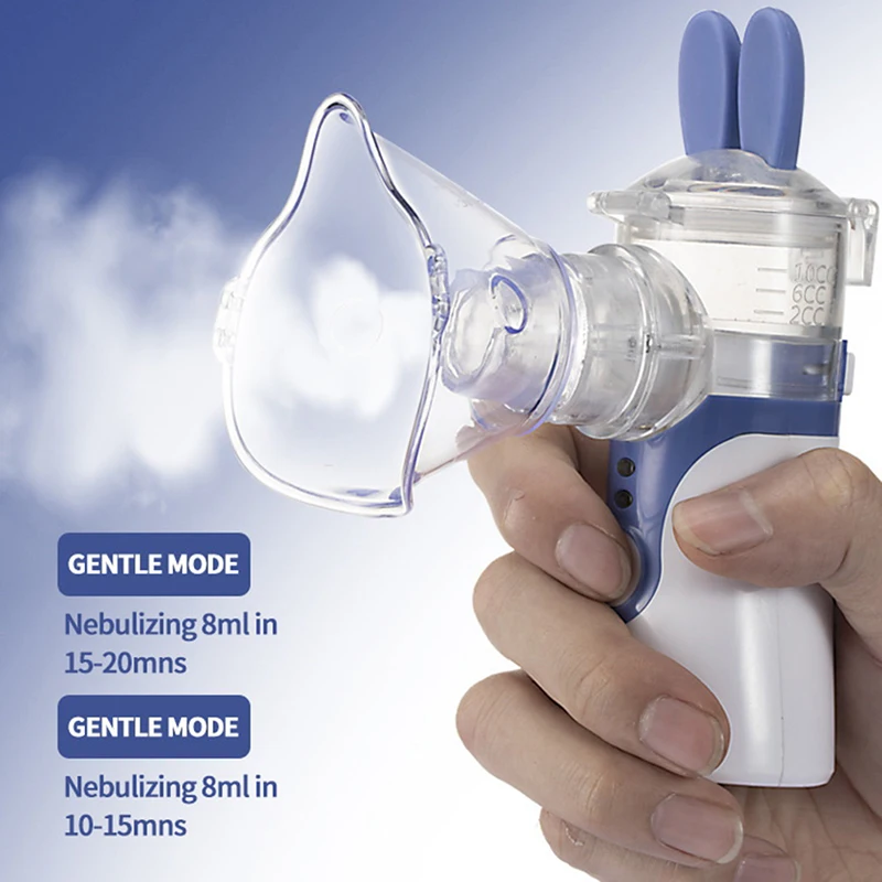 

1 Set Massage Nose Throat Massage Relieve Discomfort Device Portable Handheld Autoclean Inhale Nebulizer for Kids Adult