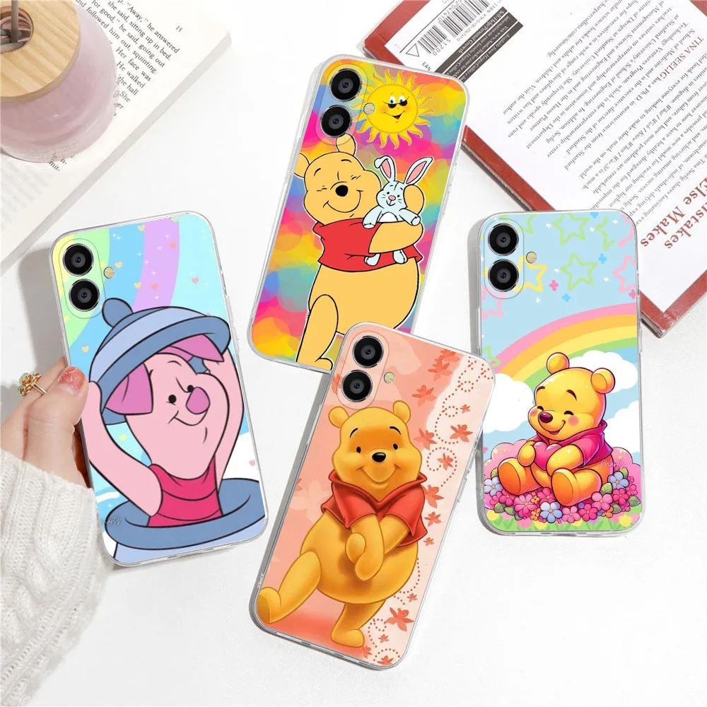 Прозрачный чехол для Samsung A25 A31 A50S A30S A72 F23 M23 M54 Note 10 20 S20 S21 25 FE Ultra Lite Pro Plus KD-37 Tigger Winnie