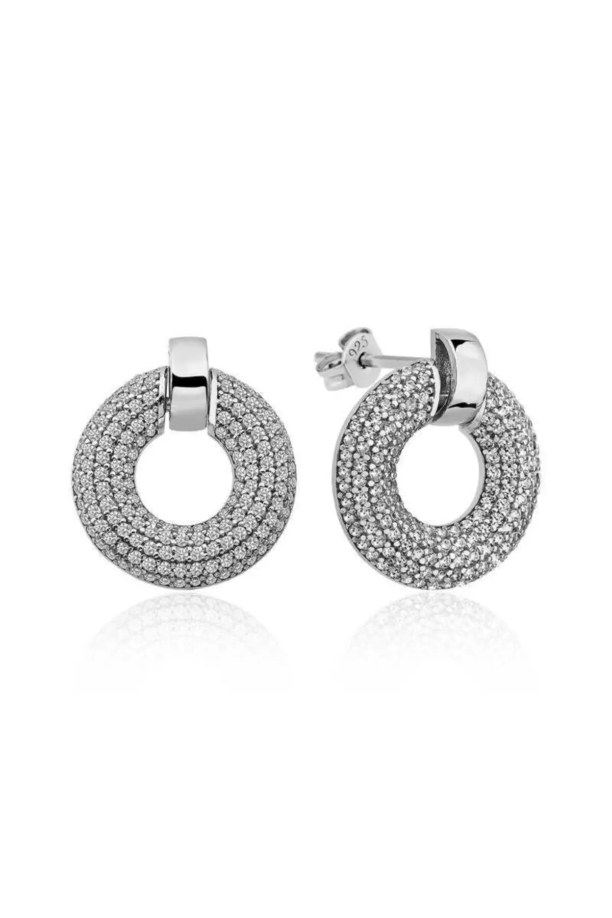 

 Женские серебряные серьги с кубическим цирконием