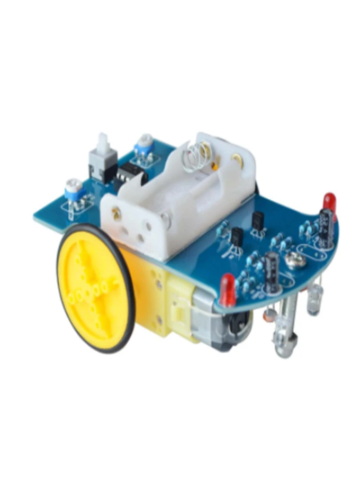 D2-1 Smart Robot Car Kits Intelligent Tracking Line Car Photosensitive Robot DIY Kit Patrol Automobile Parts DIY Electronic Toy
