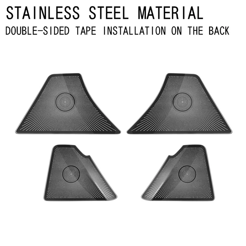 Чехлы на дверной звуковой сигнал автомобиля из нержавеющей стали аксессуары для