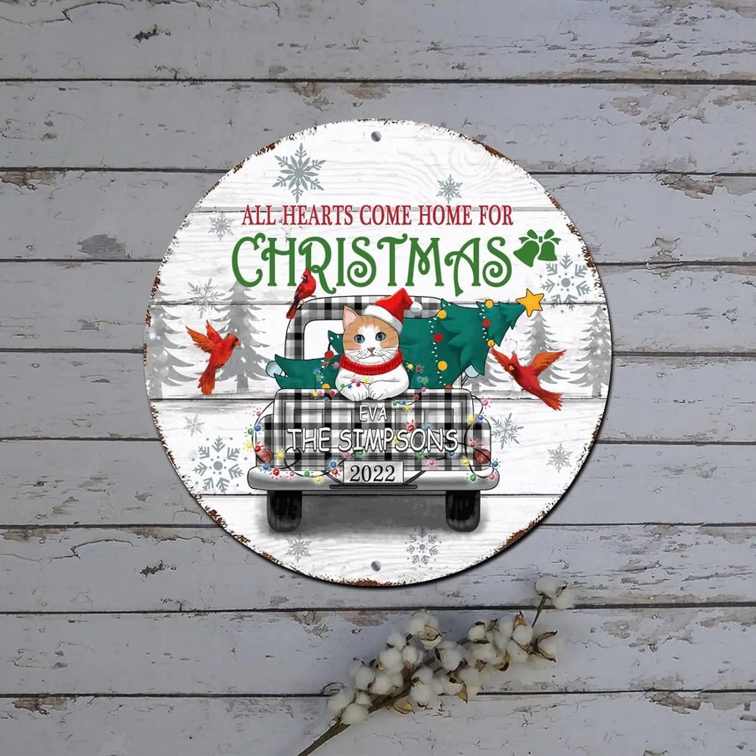 Рождественский венок из нержавеющей стали