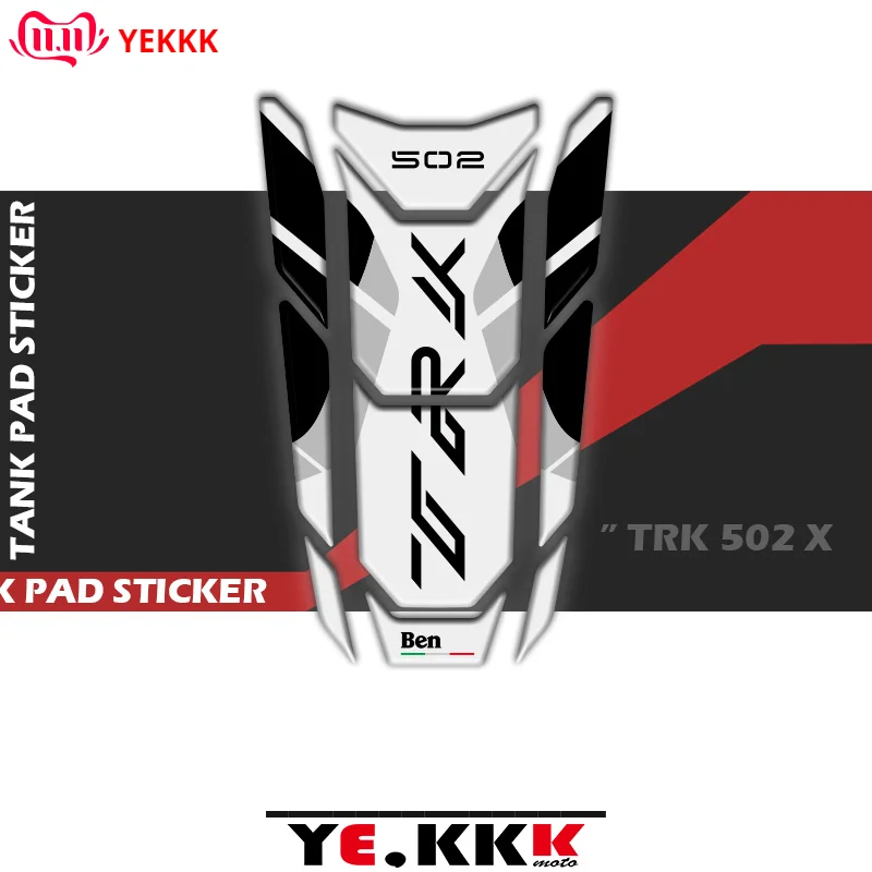 

3D Fuel Gas Tank Pad Protector Decal Stickers Full TRK 502 LOGO For BENELLI TRK 502 2020-2021 New